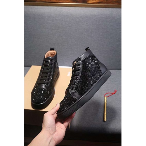 Christian Louboutin CL High Tops Shoes For Women #440780 $97.00 USD, Wholesale Replica Christian Louboutin High Top Shoes