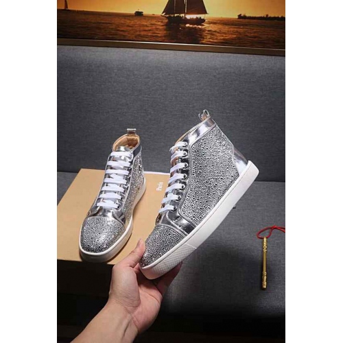 Christian Louboutin CL High Tops Shoes For Women #440787 $97.00 USD, Wholesale Replica Christian Louboutin High Top Shoes