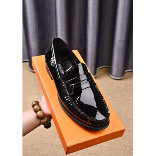 Replica Dolce & Gabbana D&G Leather Shoes For Men #440791 $98.00 USD for Wholesale
