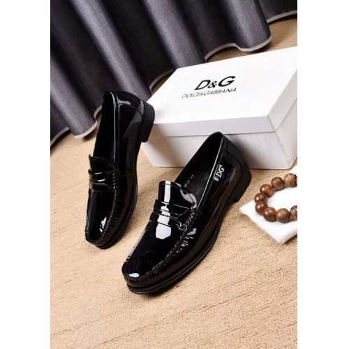 Replica Dolce & Gabbana D&G Leather Shoes For Men #440791 $98.00 USD for Wholesale