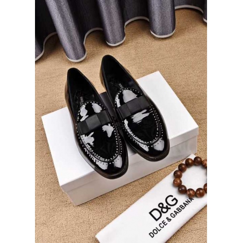 Dolce &amp; Gabbana D&amp;G Leather Shoes For Men #440793 $98.00 USD, Wholesale Replica Dolce &amp; Gabbana D&amp;G Leather Shoes