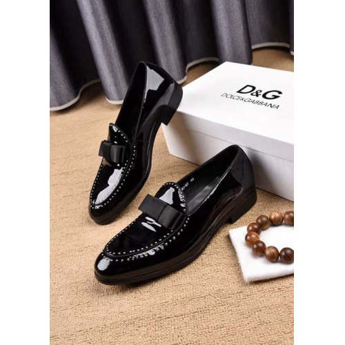Replica Dolce & Gabbana D&G Leather Shoes For Men #440793 $98.00 USD for Wholesale
