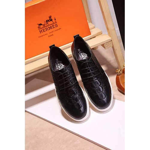 Replica Hermes Casual Shoes For Men #440988 $97.00 USD for Wholesale