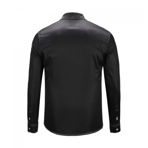 Replica Moschino Shirts Long Sleeved For Men #441469 $39.20 USD for Wholesale