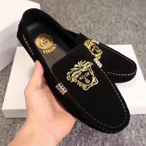 $80.60 USD Versace Leather Shoes For Men #441875