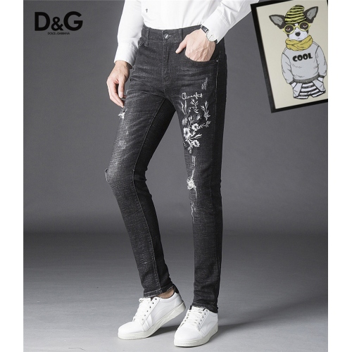 Dolce &amp; Gabbana D&amp;G Jeans For Men #442215 $43.00 USD, Wholesale Replica Dolce &amp; Gabbana D&amp;G Jeans