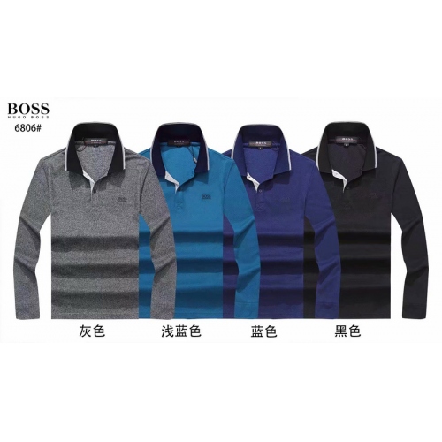 Replica Boss T-Shirts Long Sleeved For Men #443598 $51.00 USD for Wholesale
