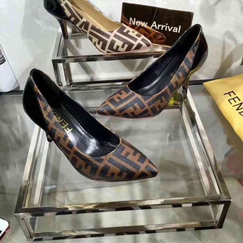 Replica Fendi High-Heeled Shoes For Women #443915 $78.00 USD for Wholesale