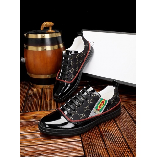 Replica Gucci Casual Shoes For Men #444859 $78.00 USD for Wholesale