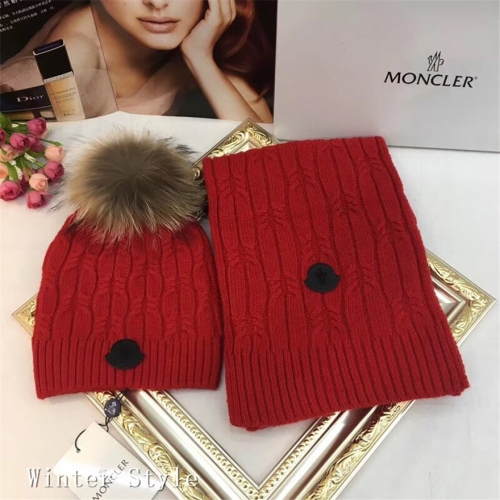 Moncler Hats &amp; Scarves Sets #446059 $63.00 USD, Wholesale Replica Moncler Caps