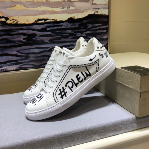 Replica Philipp Plein PP Casual Shoes For Men #446594 $78.00 USD for Wholesale