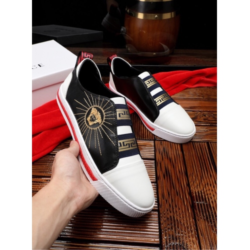 Replica Versace Casual Shoes For Men #446651 $75.00 USD for Wholesale
