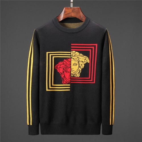 Versace Sweaters Long Sleeved For Men #446663 $55.00 USD, Wholesale Replica Versace Sweaters