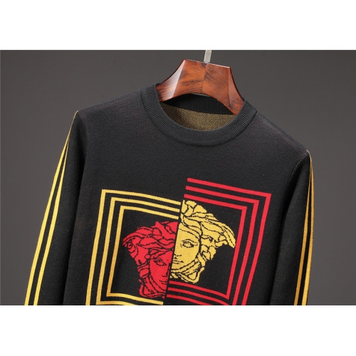 Replica Versace Sweaters Long Sleeved For Men #446663 $55.00 USD for Wholesale
