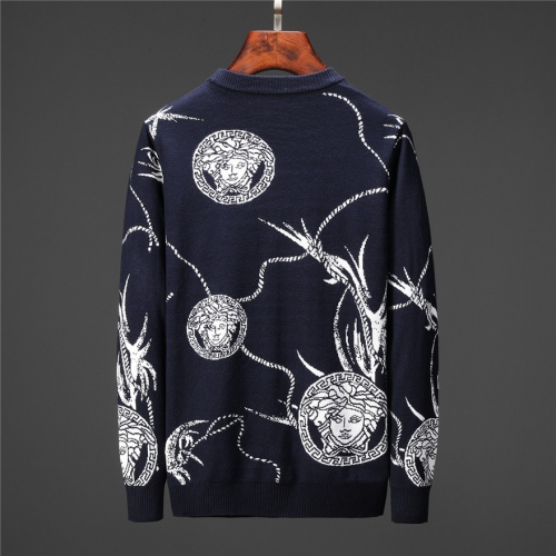 Replica Versace Sweaters Long Sleeved For Men #446664 $55.00 USD for Wholesale