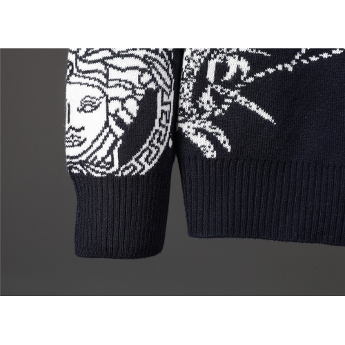 Replica Versace Sweaters Long Sleeved For Men #446664 $55.00 USD for Wholesale