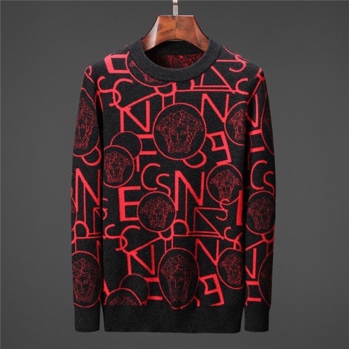Versace Sweaters Long Sleeved For Men #446666 $55.00 USD, Wholesale Replica Versace Sweaters