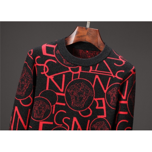 Replica Versace Sweaters Long Sleeved For Men #446666 $55.00 USD for Wholesale