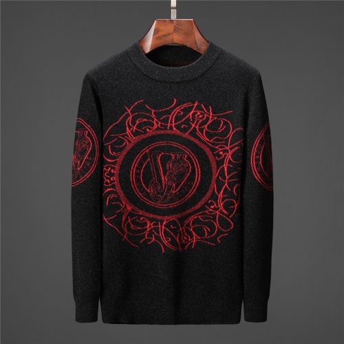 Versace Sweaters Long Sleeved For Men #446669 $55.00 USD, Wholesale Replica Versace Sweaters