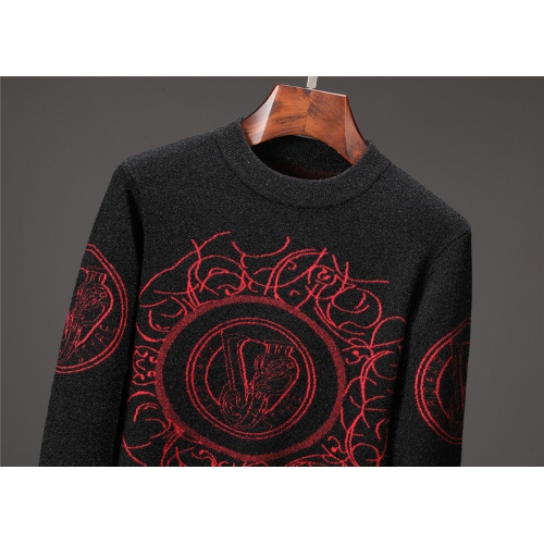 Replica Versace Sweaters Long Sleeved For Men #446669 $55.00 USD for Wholesale