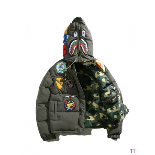 Replica Bape Down Coats Long Sleeved For Men #446968 $127.00 USD for Wholesale