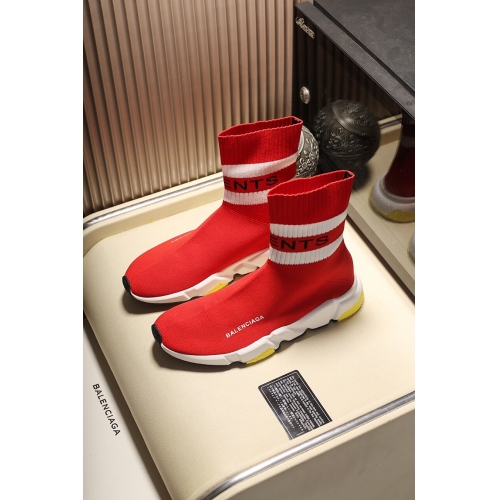 Replica Balenciaga High Tops Shoes For Men #447150 $68.00 USD for Wholesale