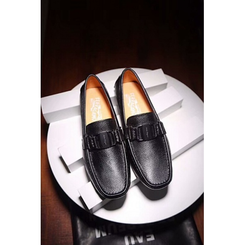 Salvatore Ferragamo Leather Shoes For Men #448609 $82.00 USD, Wholesale Replica Salvatore Ferragamo Leather Shoes