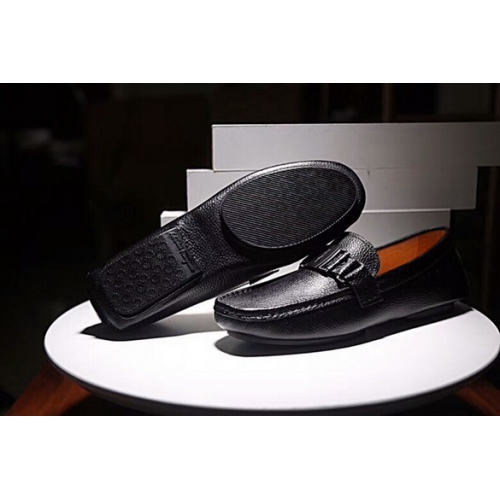 Replica Salvatore Ferragamo Leather Shoes For Men #448609 $82.00 USD for Wholesale