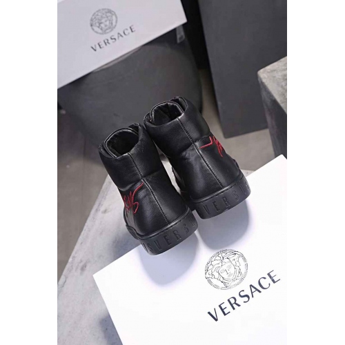 Replica Versace High Tops Shoes For Men #448612 $98.00 USD for Wholesale