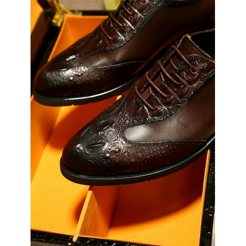 Replica Prada Leather Shoes For Men #448690 $92.00 USD for Wholesale