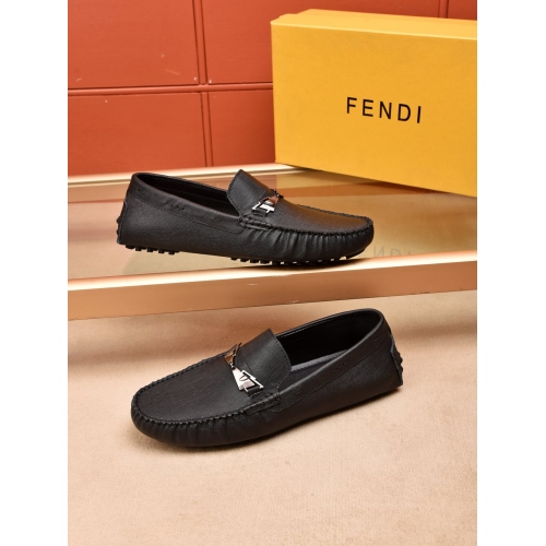 Fendi Leather Shoes For Men #448984 $78.00 USD, Wholesale Replica Fendi Leather Shoes
