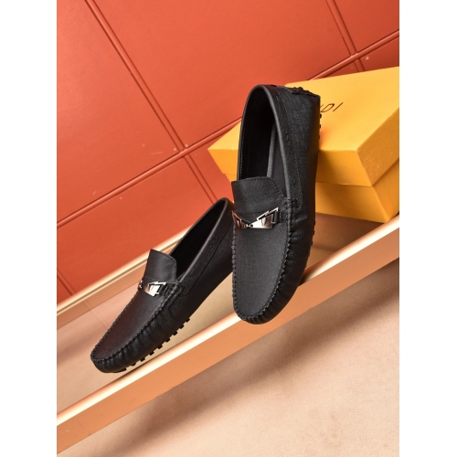 Replica Fendi Leather Shoes For Men #448984 $78.00 USD for Wholesale