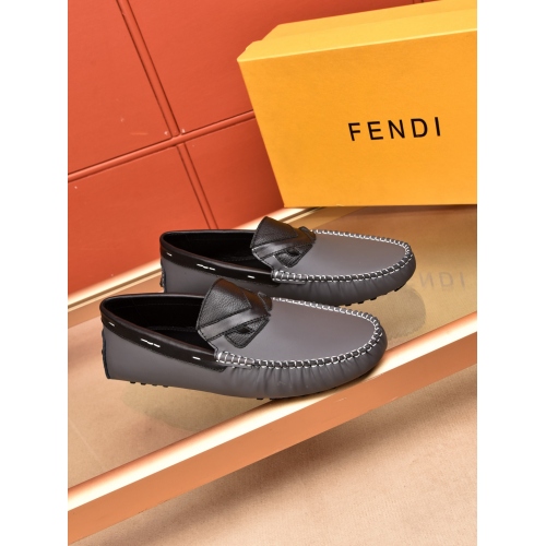 Fendi Leather Shoes For Men #448989 $78.00 USD, Wholesale Replica Fendi Leather Shoes