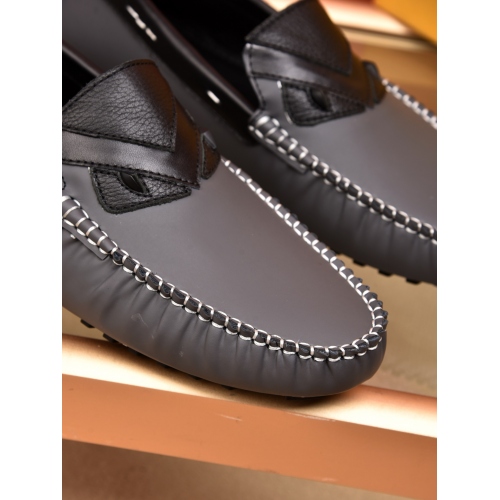 Replica Fendi Leather Shoes For Men #448989 $78.00 USD for Wholesale