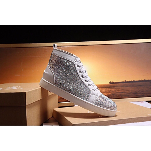 Christian Louboutin CL High Tops Shoes For Men #449020 $80.00 USD, Wholesale Replica Christian Louboutin High Top Shoes