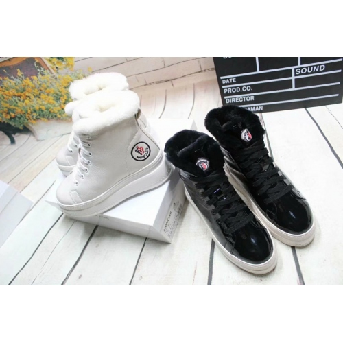 Replica Moncler High Tops Shoes For Women #449064 $82.00 USD for Wholesale
