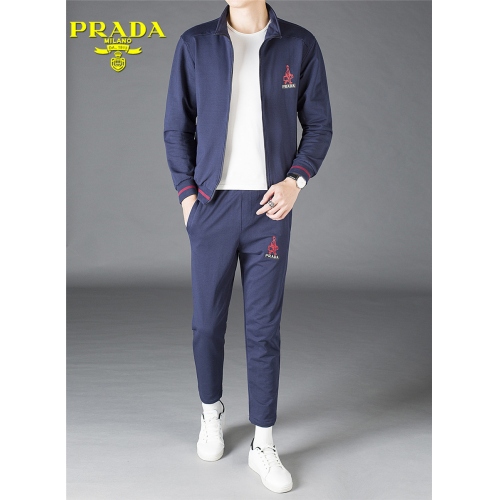 Prada Tracksuits Long Sleeved For Men #450353 $82.00 USD, Wholesale Replica Prada Tracksuits