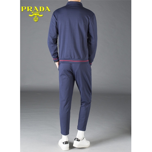 Replica Prada Tracksuits Long Sleeved For Men #450353 $82.00 USD for Wholesale