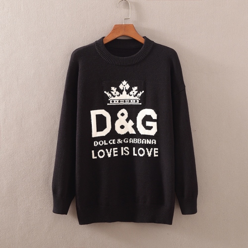 Dolce &amp; Gabbana Sweaters Long Sleeved For Unisex #451226 $50.00 USD, Wholesale Replica Dolce &amp; Gabbana D&amp;G Sweaters