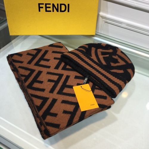 Replica Fendi Hats & Scarves Sets #451868 $63.00 USD for Wholesale