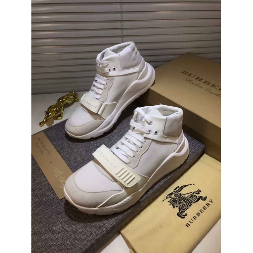 Replica Burberry High Tops Shoes For Men #452285 $97.80 USD for Wholesale