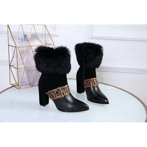 Replica Fendi Boots For Women #453923 $105.00 USD for Wholesale