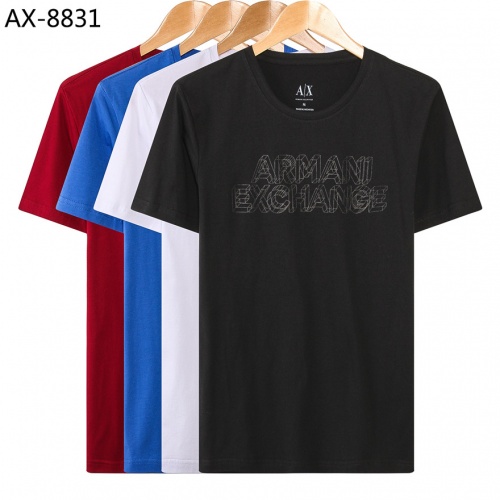 Replica Armani T-Shirts Short Sleeved For Men #455033 $21.80 USD for Wholesale