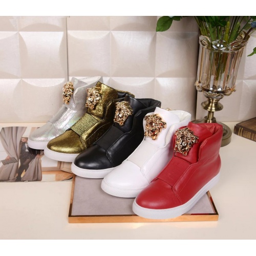 Replica Versace High Top Shoes For Men #455382 $85.00 USD for Wholesale
