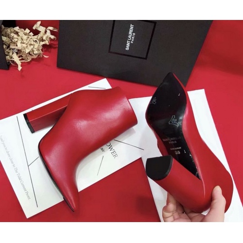 Replica Yves Saint Laurent YSL Boots For Women #455456 $120.00 USD for Wholesale