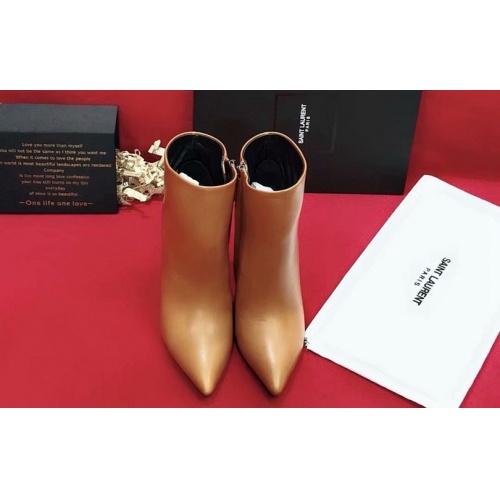 Replica Yves Saint Laurent YSL Boots For Women #455457 $120.00 USD for Wholesale