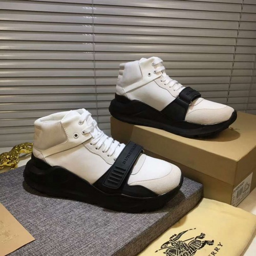 Burberry High Tops Shoes For Men #455582 $97.40 USD, Wholesale Replica Burberry High Tops Shoes