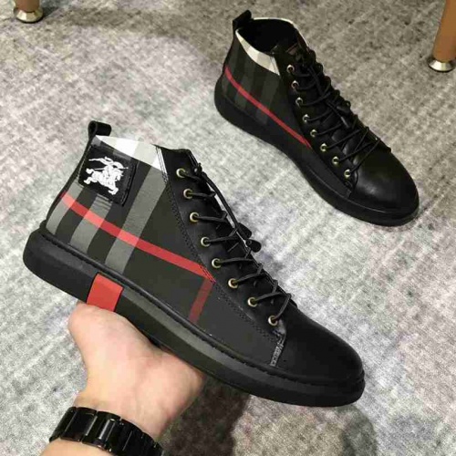 Burberry High Tops Shoes For Men #455585 $93.00 USD, Wholesale Replica Burberry High Tops Shoes