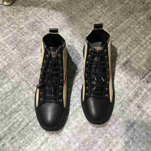 Replica Burberry High Tops Shoes For Men #455587 $93.00 USD for Wholesale