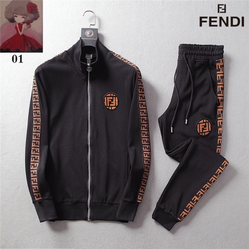 Fendi Fashion Tracksuits Long Sleeved For Men #456043 $105.00 USD, Wholesale Replica Fendi Tracksuits